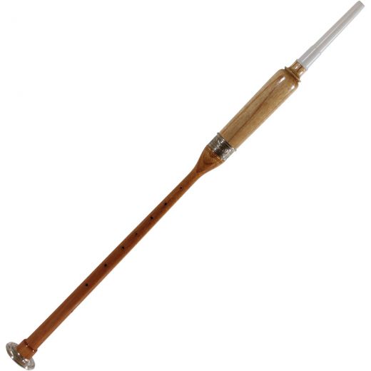 Roosebeck Long Practice Chanter Nickel Plated Ferrule & Sole 22.5-Inch - Red Cedar