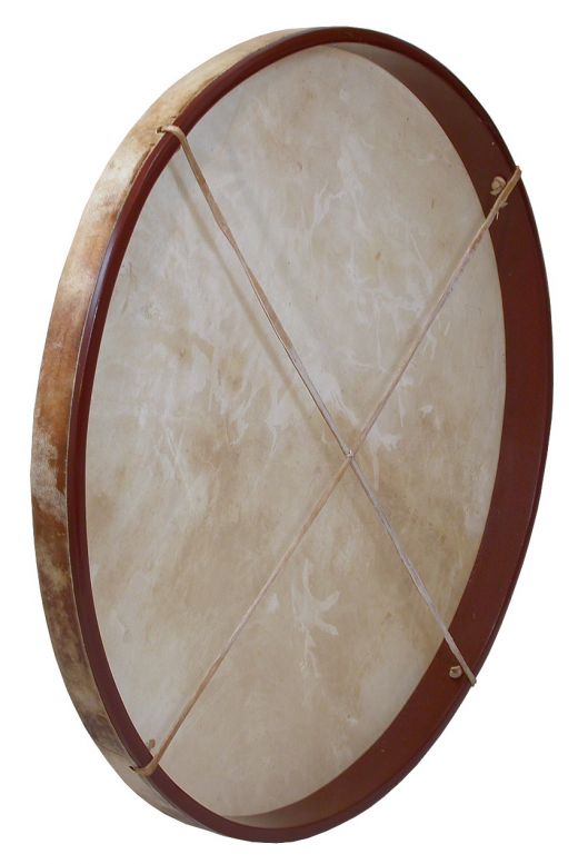 Dobani Pretuned Goatskin Head Wood Frame Drum With Beater 30-By-2-Inch - Shaman Drum