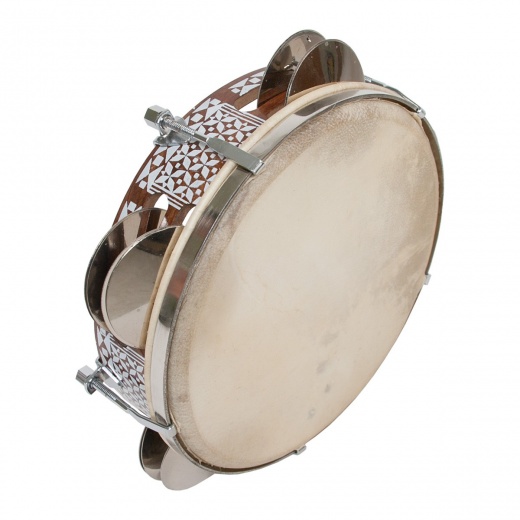 Mid-East Tunable Ourine 8.5-Inch Arabic Style Tambourine