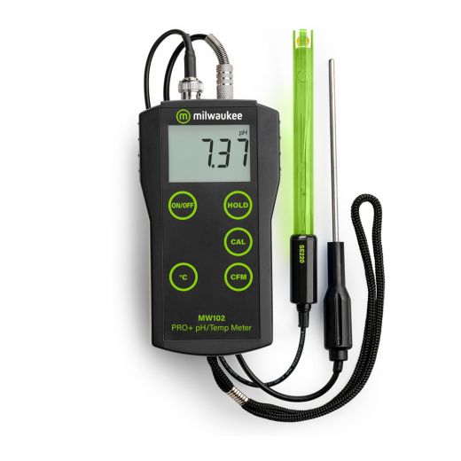 Milwaukee Pro+ 2-In-1 pH and Temperature Meter with ATC