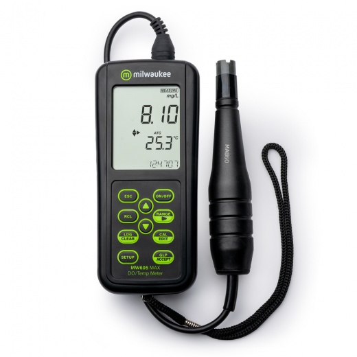 Milwaukee Max Waterproof Galvanic Dissolved Oxygen Meter With Automatic Calibration