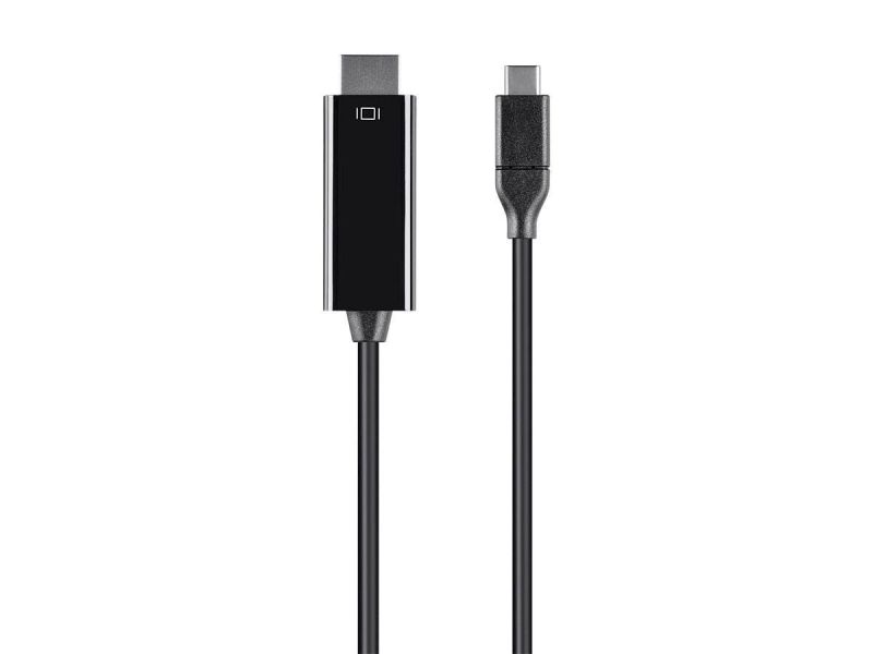 Monoprice Usb Type C To Hdmi 3.1 Cable - 5Gbps, 4K@30Hz, Black, 9Ft