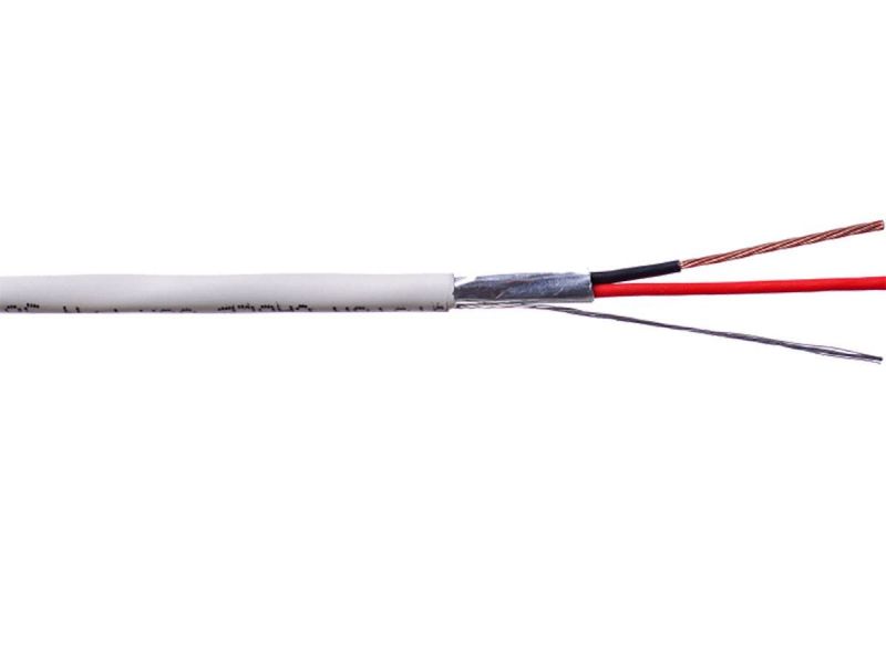 Syston 16/2 Stranded Overall Shielded Cmp/Cl3p Security And Control Cable, White 1000Ft Box