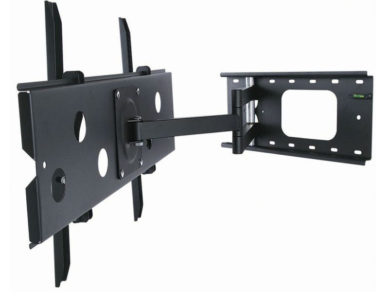 Monoprice Commercial Series Corner Friendly Full-Motion Articulating Tv Wall Mount Bracket - Tvs 32In To 60In, Max Weight 125 Lbs., Extends From 5.0In To 26.5In, Vesa Up To 750X450, Concrete And Brick
