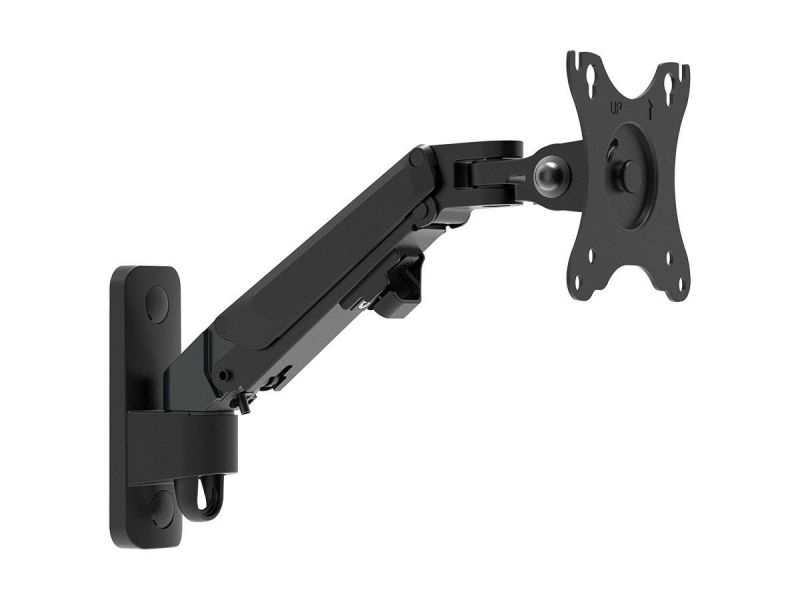 Workstream Adjustable Gas Spring 1-Segment Wall Mount For Monitors Up To 27"