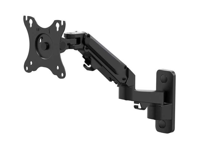 Workstream Easy Adjustable Full-Motion Gas-Spring 2-Segment Wall Mount For Monitors Up To 27In, Max Weight 15.4Lbs