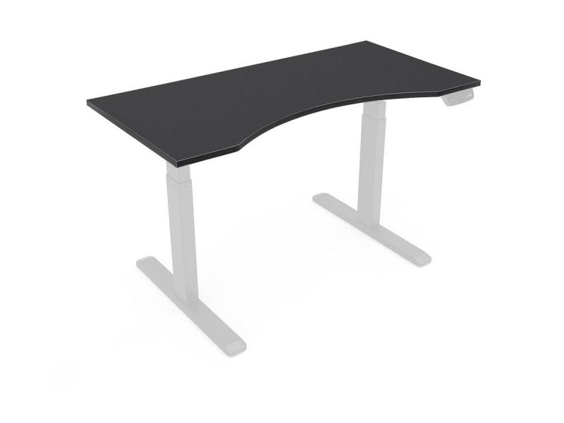 Workstream Table Top For Sit-Stand Height-Adjustable Desk, 5Ft Black