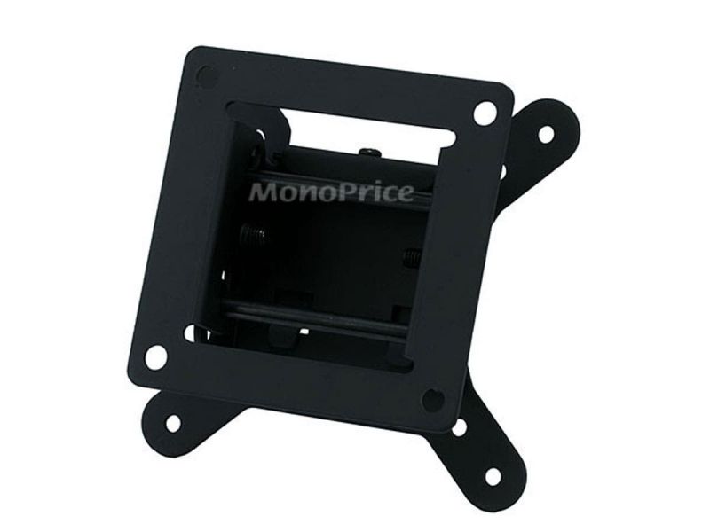 Monoprice Ez Series Low Profile Tilt Tv Wall Mount Bracket - For Led Tvs 10In To 26In, Max Weight 30Lbs, Vesa Patterns Up To 100X100, Concrete / Brick Only