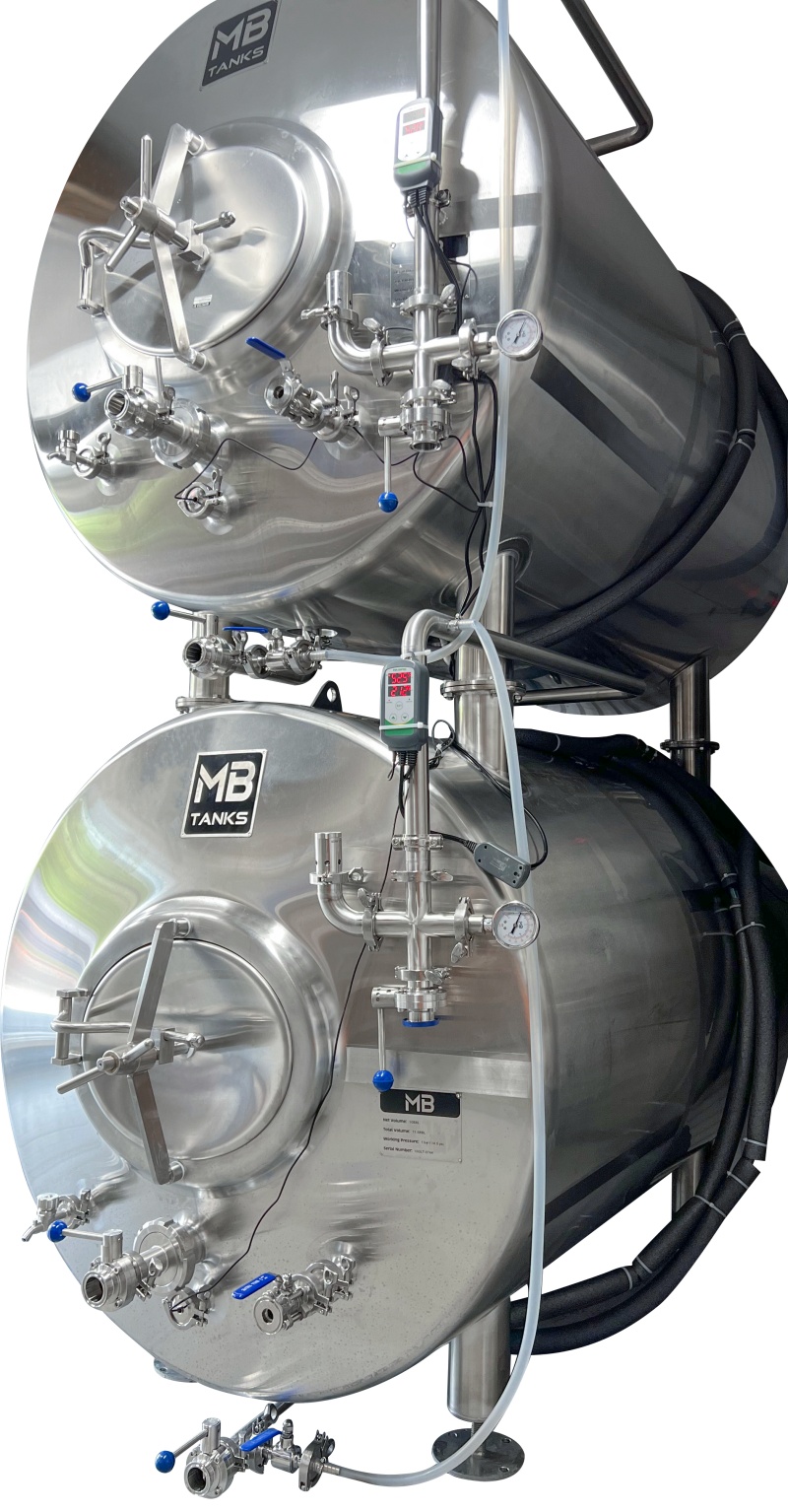 Mb 10 Bbl Stackable Lager Tanks | Matching Set Of Two | T.C. Sanitary ...