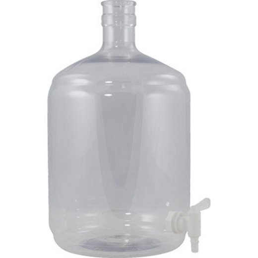 Plastic Pet Carboy - 5 Gallon Ported With Spigot