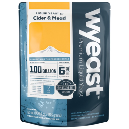 Wyeast | 4632 Dry Mead | Mead Yeast | Activator Smack-Pack System™ | 100 Billion Cells