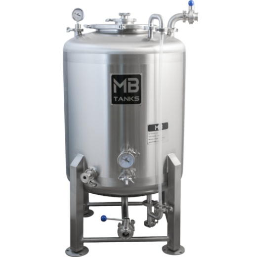 Mb® 1 Bbl Brite Tank | Single Shell | T.C. Sanitary Ports | All Fittings Included | Carbonation Stone | Full Length Sight Gauge | Passivated Ready To Use | American Engineered | Ships From Usa