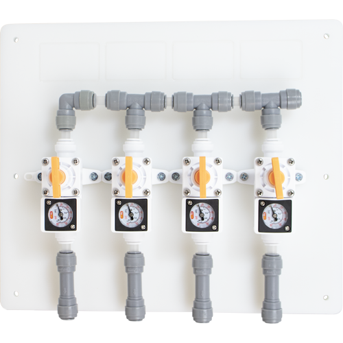 Duotight Draft Regulator Board | Gas Manifold | 4 Way
