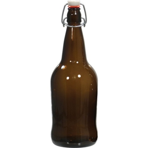Ez Cap Swing Top Bottles | Amber Glass Bottles | 32 Oz | Case Of 12