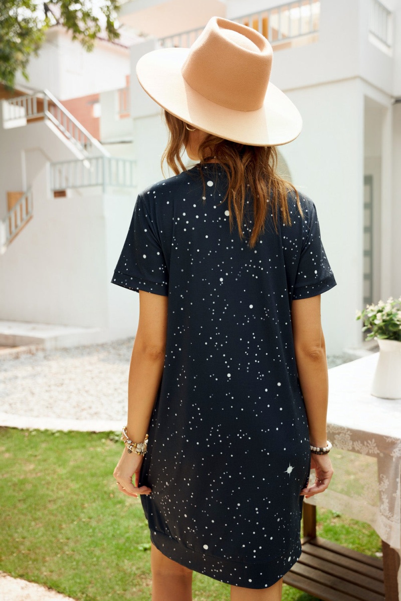 Nope Not Today Black Short Sleeve T-Shirt Mini Dress