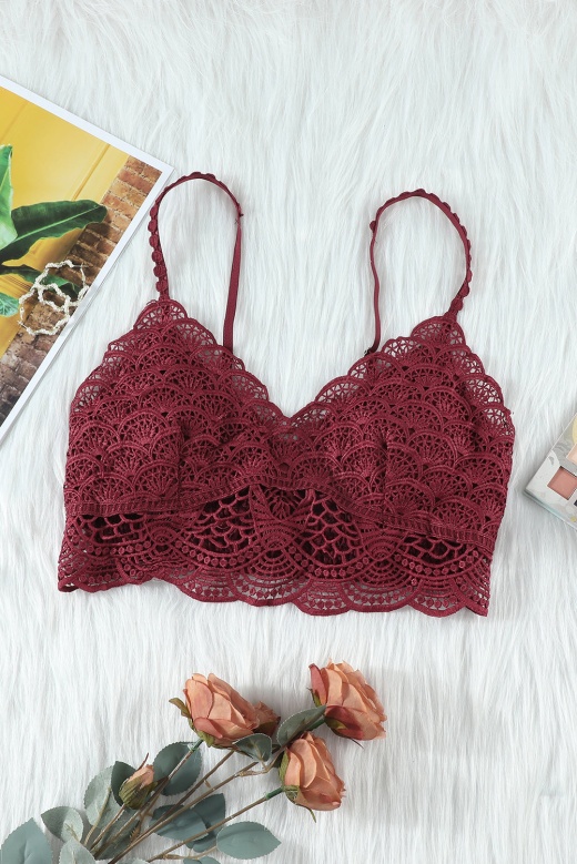 Chic Wine Sunrise To Sunset Lace Bra - Ms-Lingerie