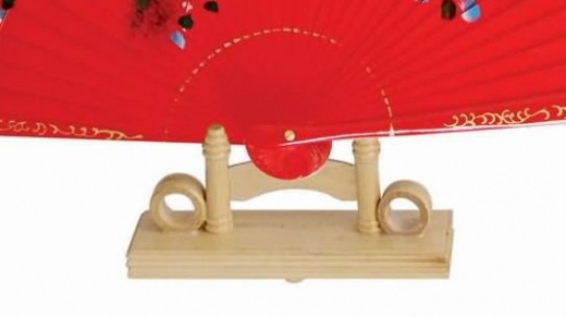 Bamboo Hand Fan Stand