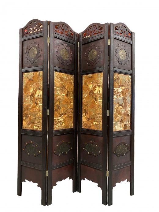 Vintage Style Wooden Room Divider Screen