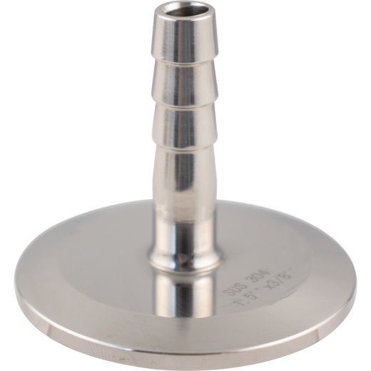 Stainless Tri-Clamp Barb - 3/8 In. X 1.5 In. T.C