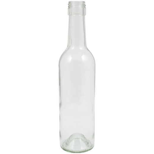Farro Glass Bordeaux Wine Bottles - 375ml Clear with Stelvin Screw Top