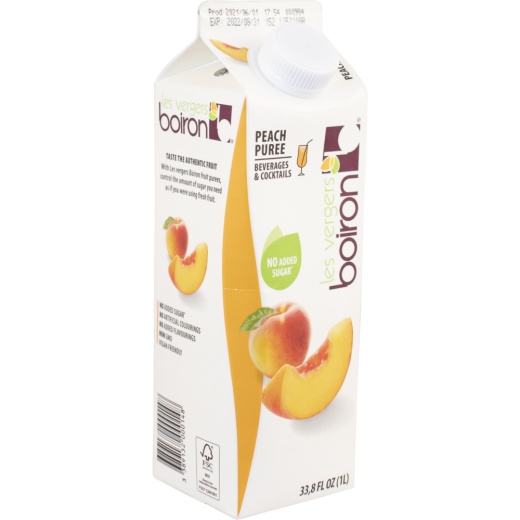 Boiron Peach Fruit Puree | 100% Fruit | Shelf Stable | 33 Oz