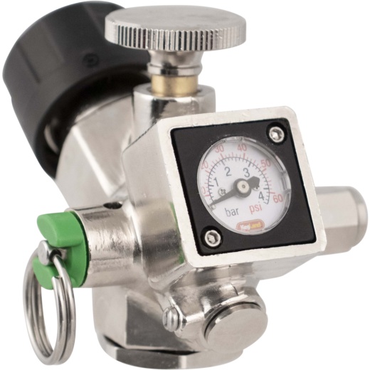 Kegland Core 360 Mini Co2 Regulator | Interchangeable Gas Outlet | Swappable Pressure Gauge | Sodastream Compatible