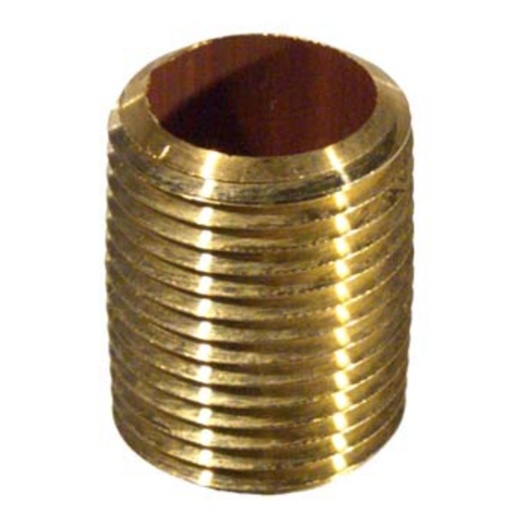 Brass Close Nipple - 1/2 In