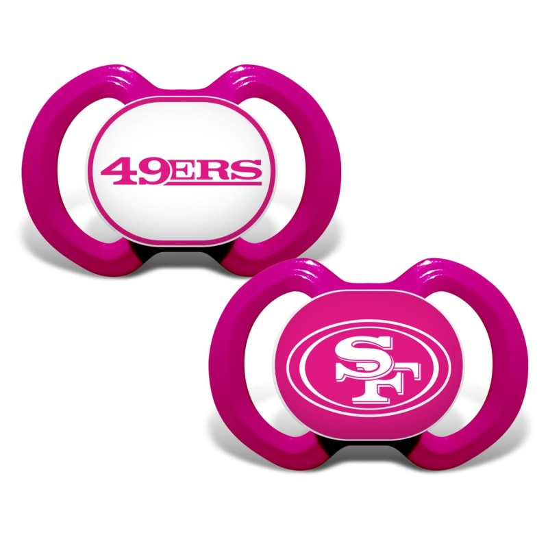 San Francisco 49Ers - Pink Pacifier 2-Pack