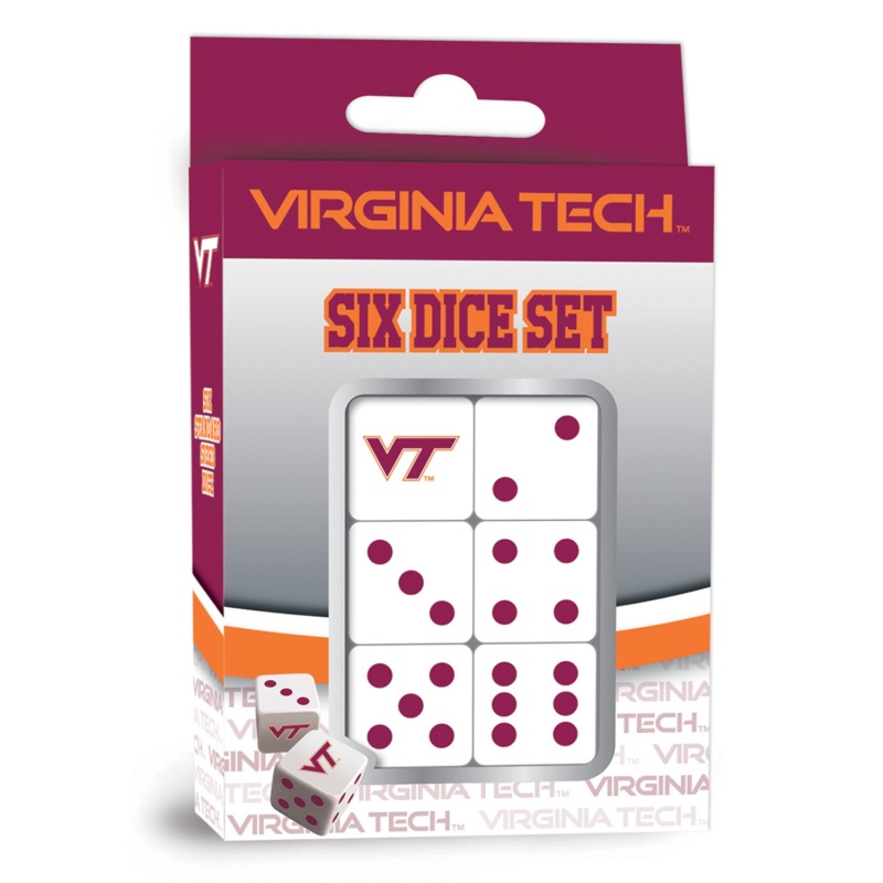 Virginia Tech Hokies Dice Set