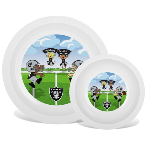 Las Vegas Raiders Nfl Baby Fanatic Plate & Bowl Set