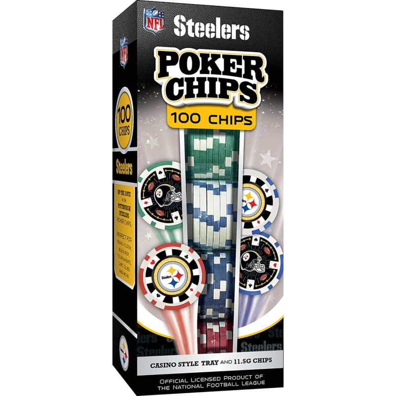 Pittsburgh Steelers 100 Piece Poker Chips