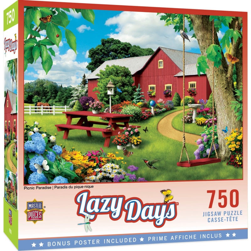 Lazy Days - Picnic Paradise 750 Piece Jigsaw Puzzle