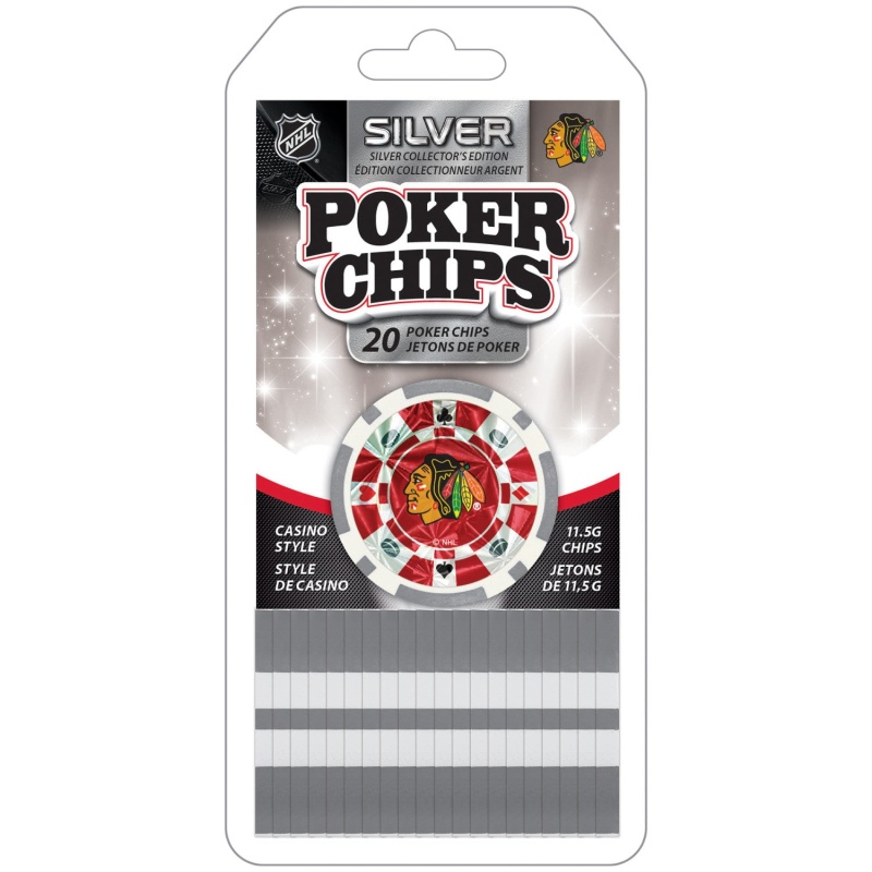 Chicago Blackhawks 20 Piece Poker Chips