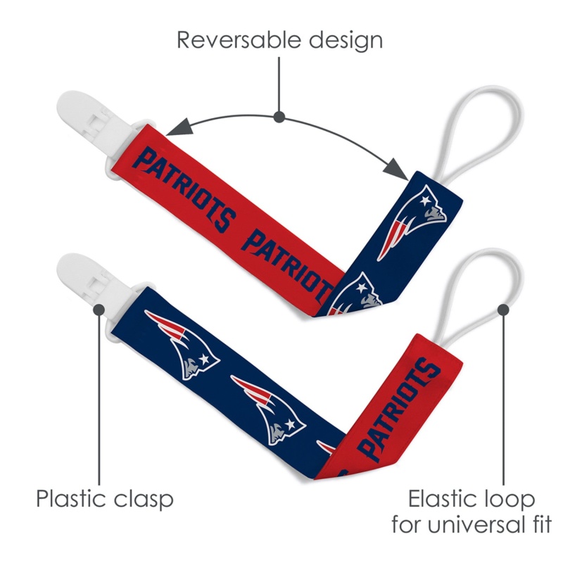 New England Patriots - Pacifier Clip 2-Pack