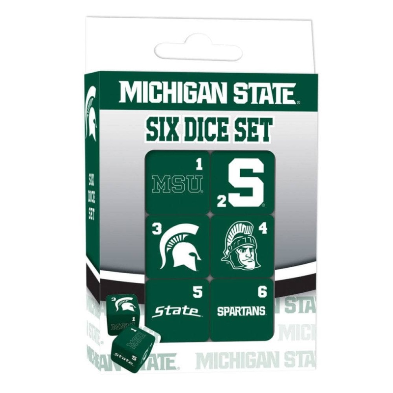 Michigan State Spartans Dice Set - 19Mm