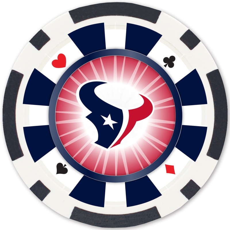 Houston Texans 100 Piece Poker Chips