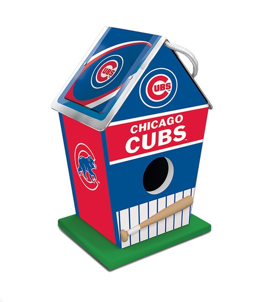 Mlb Painted Birdhouse - Chicago Cubs