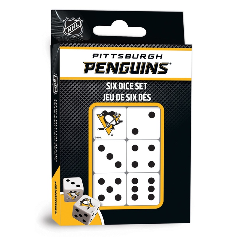 Pittsburgh Penguins Dice Set