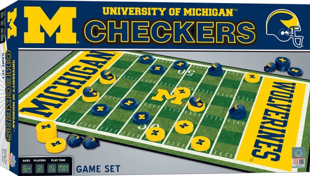 Michigan Wolverines Checkers