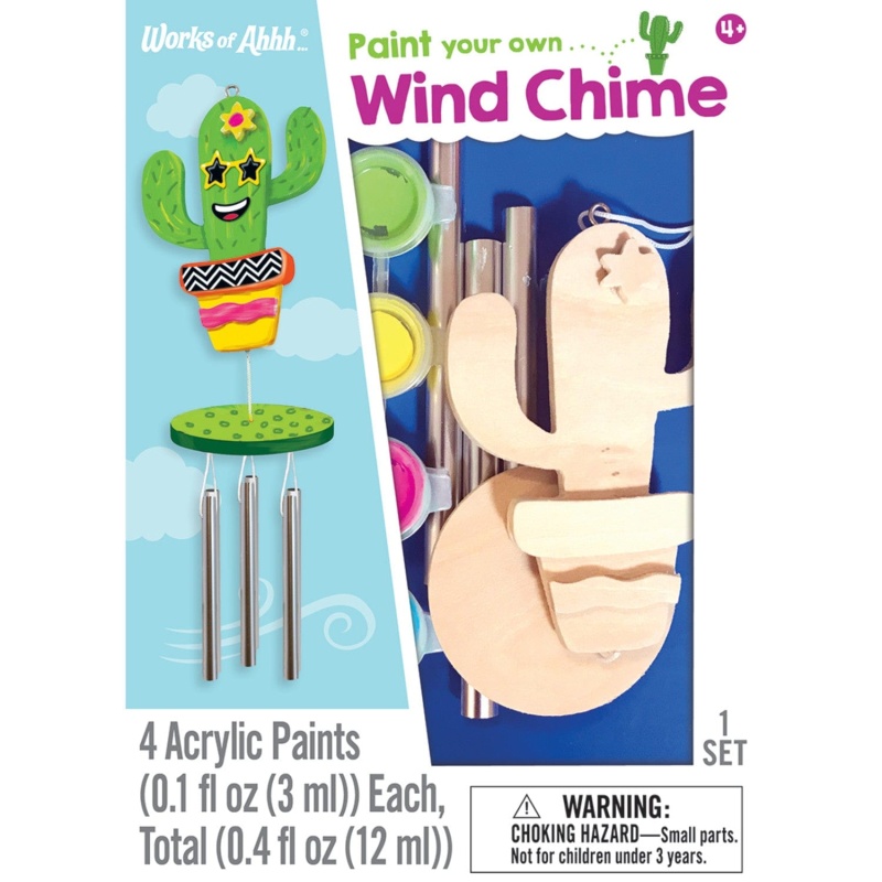 Cactus Wind Chime - Small Wood Craft Kit