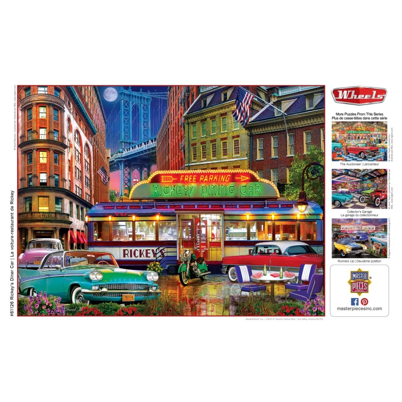 Wheels - Rickey's Diner Car 750 Piece Jigsaw Puzzle