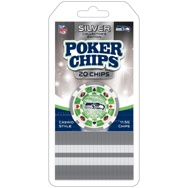 Seattle Seahawks NFL Poker Chips 20pc