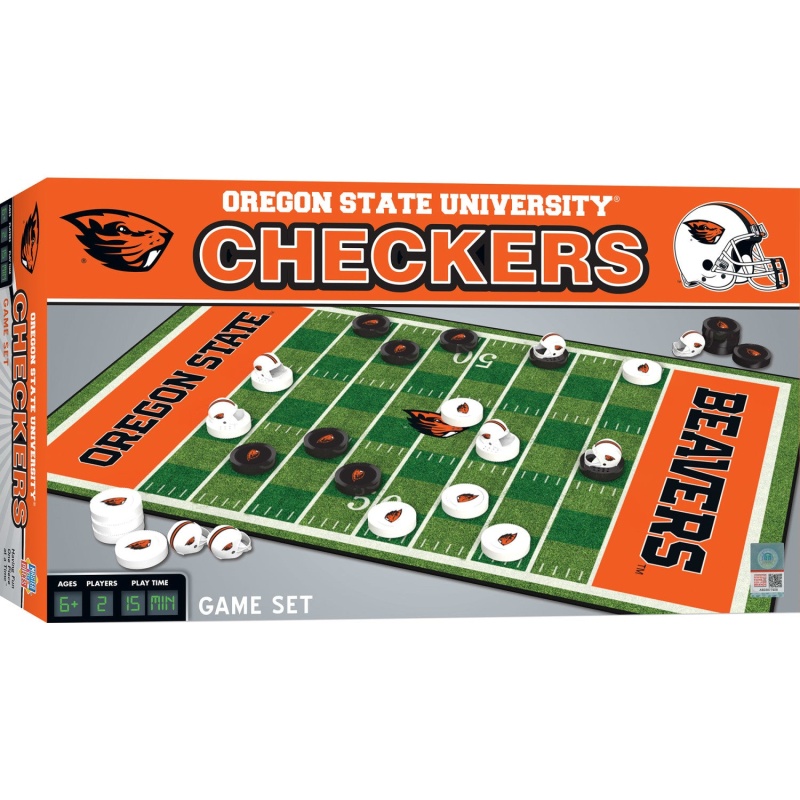Oregon State Beavers Checkers Board Game