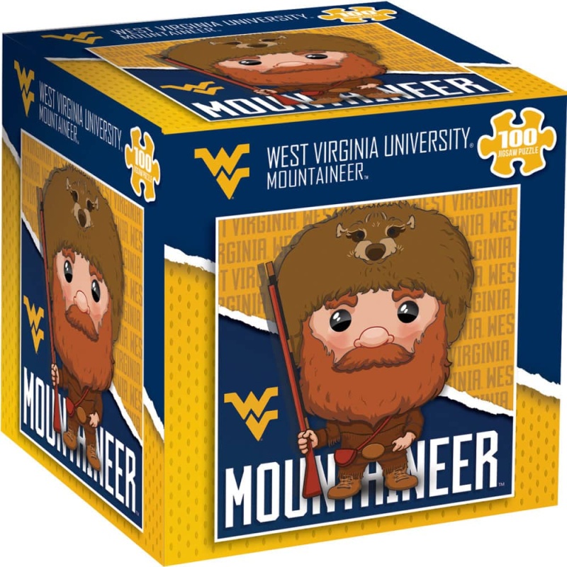 West Virginia Mountaineers NCAA Mascot 100-Piece Jigsaw Puzzle