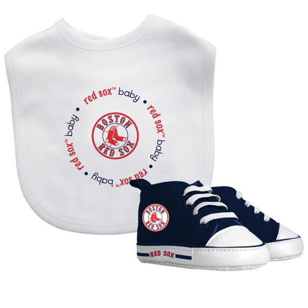 Boston Red Sox Mlb Baby Fanatic 2 Piece Unisex Gift Set