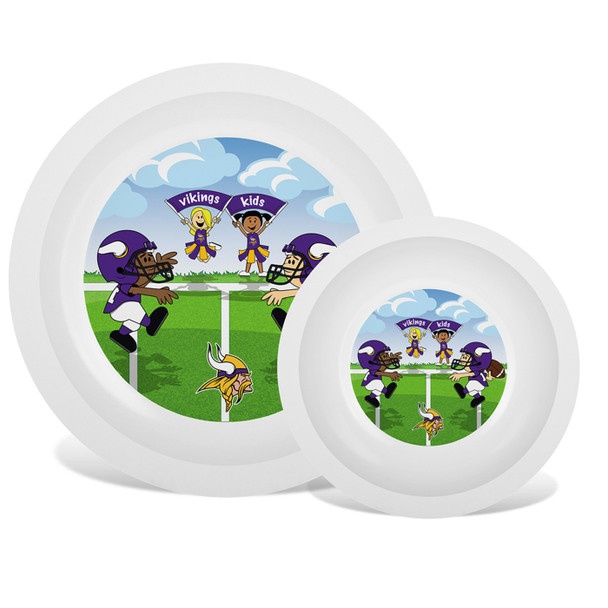 Minnesota Vikings Nfl Baby Fanatic Plate & Bowl Set