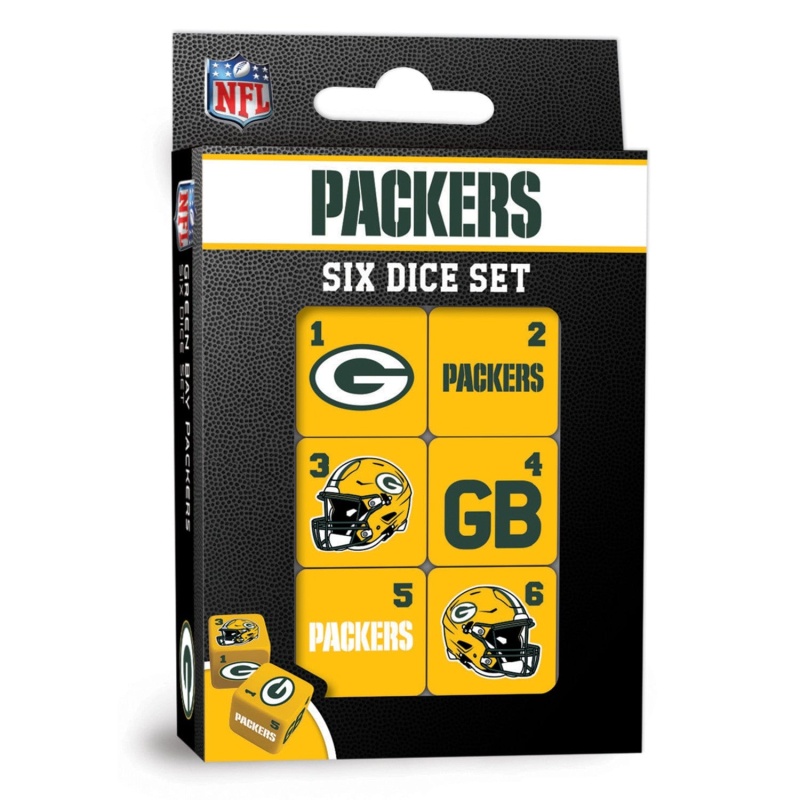 Green Bay Packers Dice Set - 19Mm