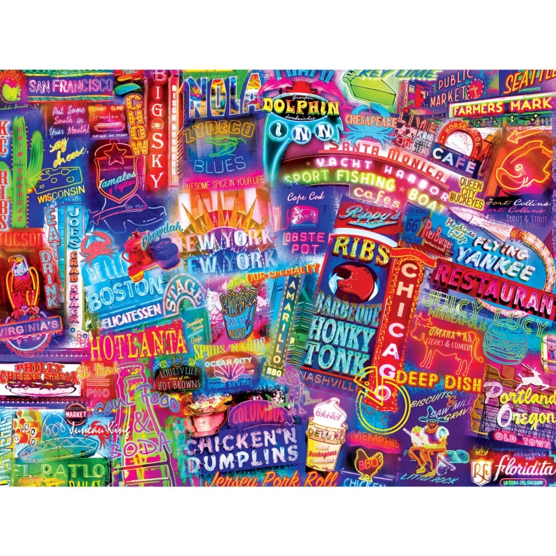 Good Eats - Downtown Fare 550 Piece Jigsaw Puzzle