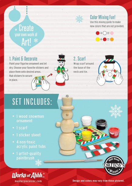 Small Holiday Craft Kit Mini Snowman