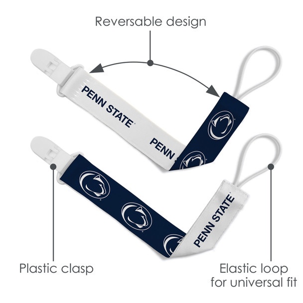Penn State Pacifier Clips